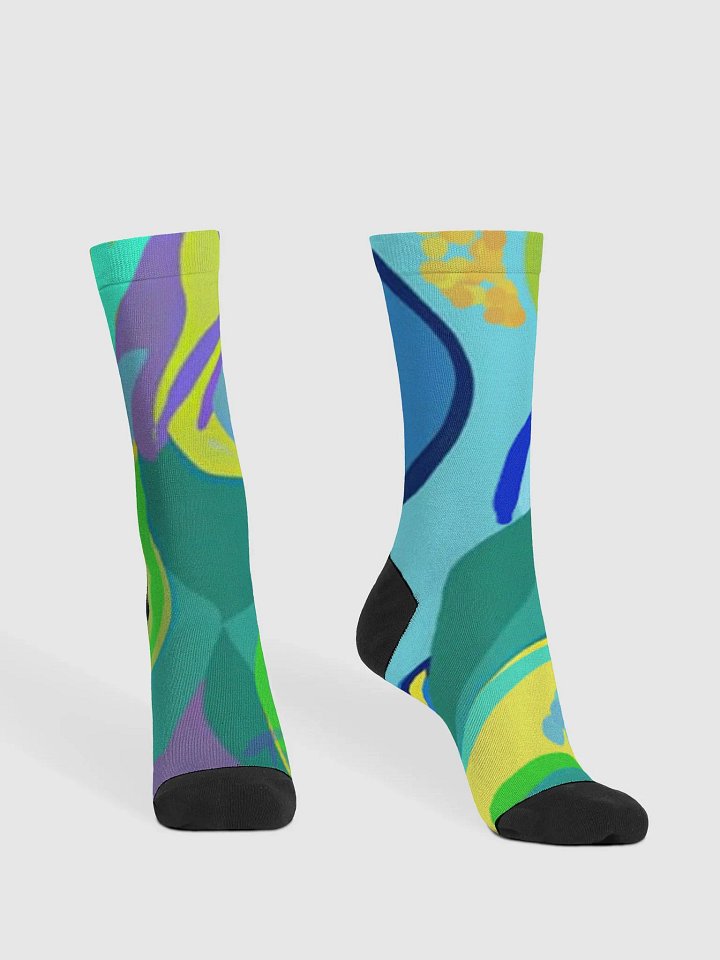 Eco-Friendly Swirls Crew Socks product image (2)