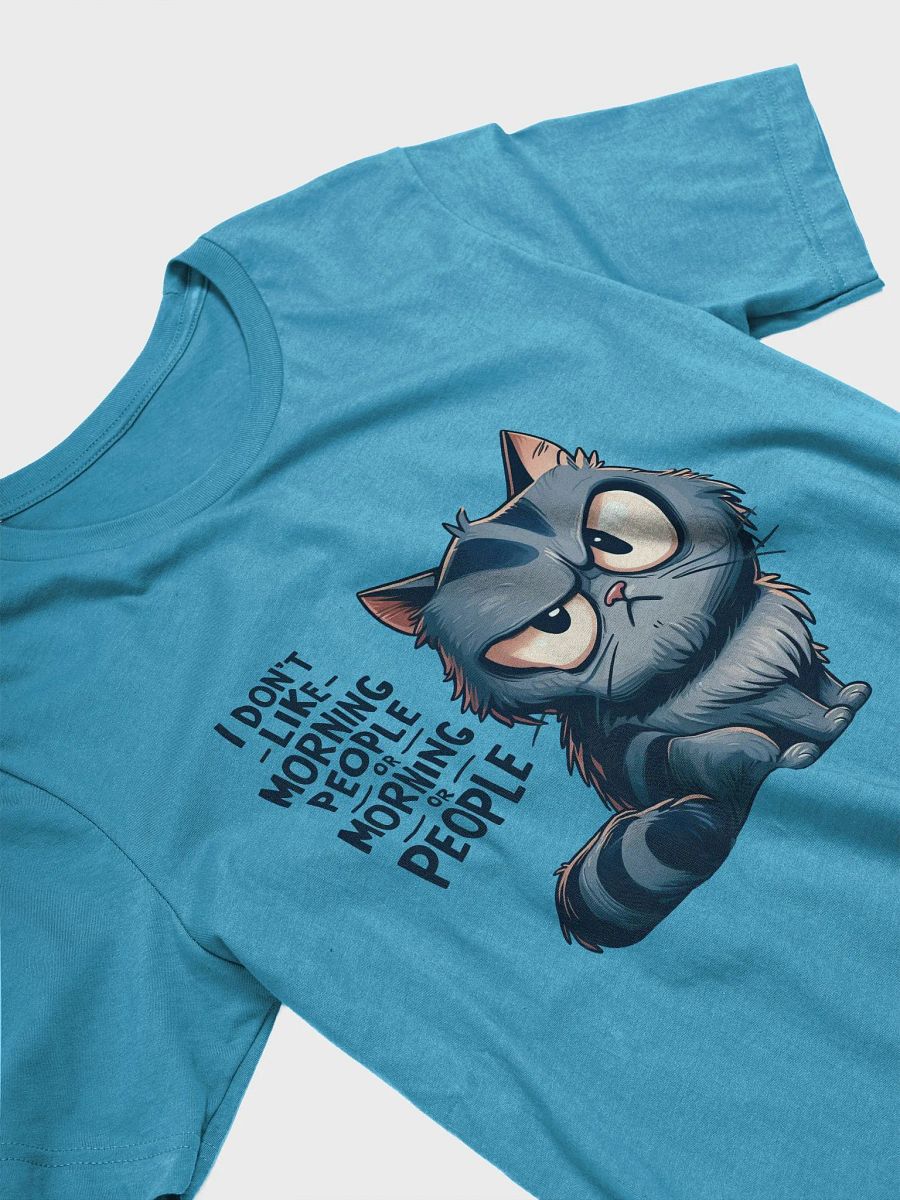 Anti-Morning Grumpy Cat T-Shirt – Funny Cat Lover's Tee product image (3)