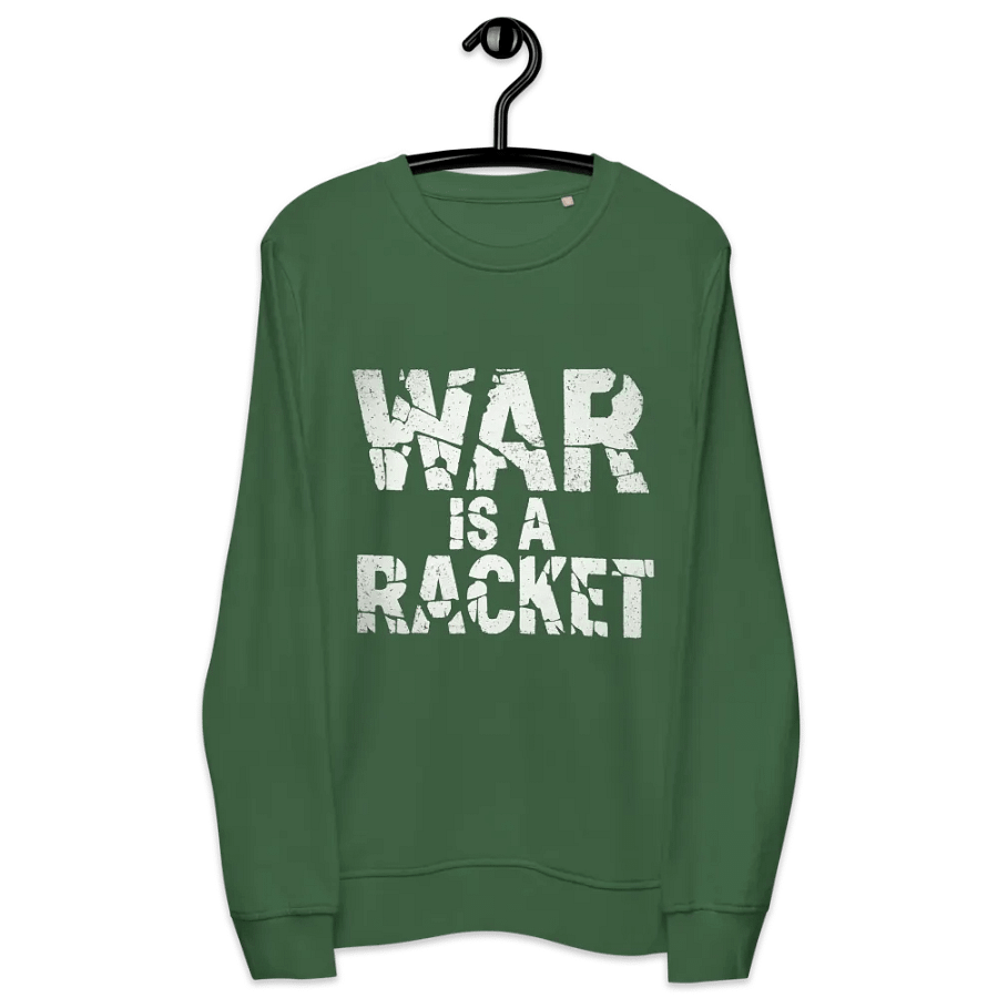 Retro Distressed War Is A Racket Print Sweatshirt product image (6)
