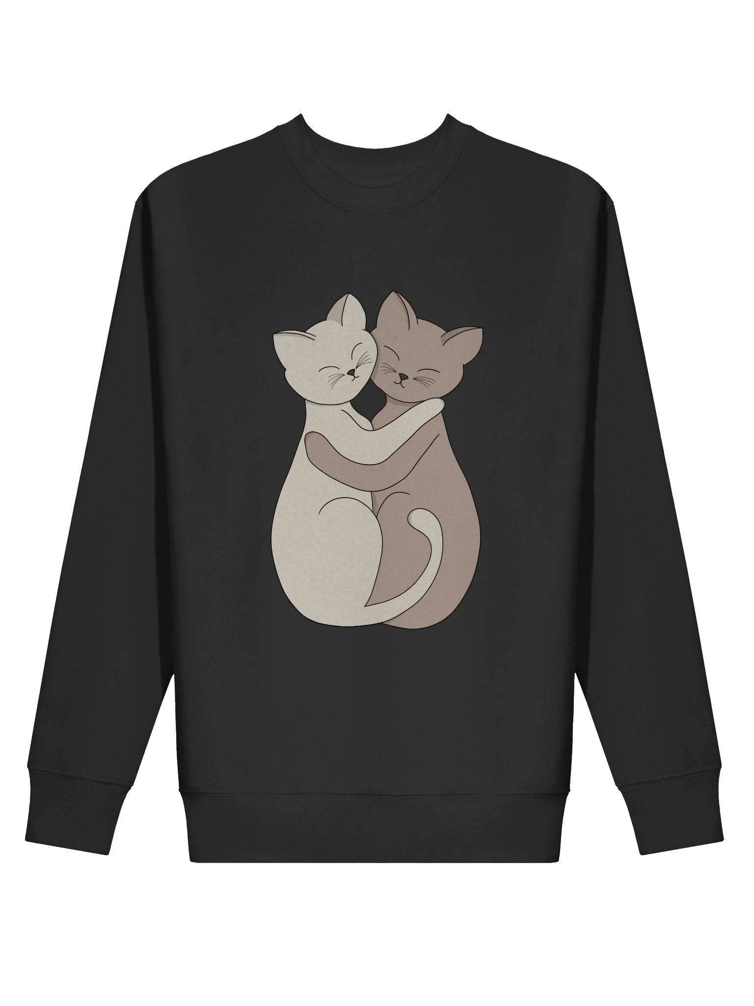 Hugging Cats Friendship Illustration product image (2)