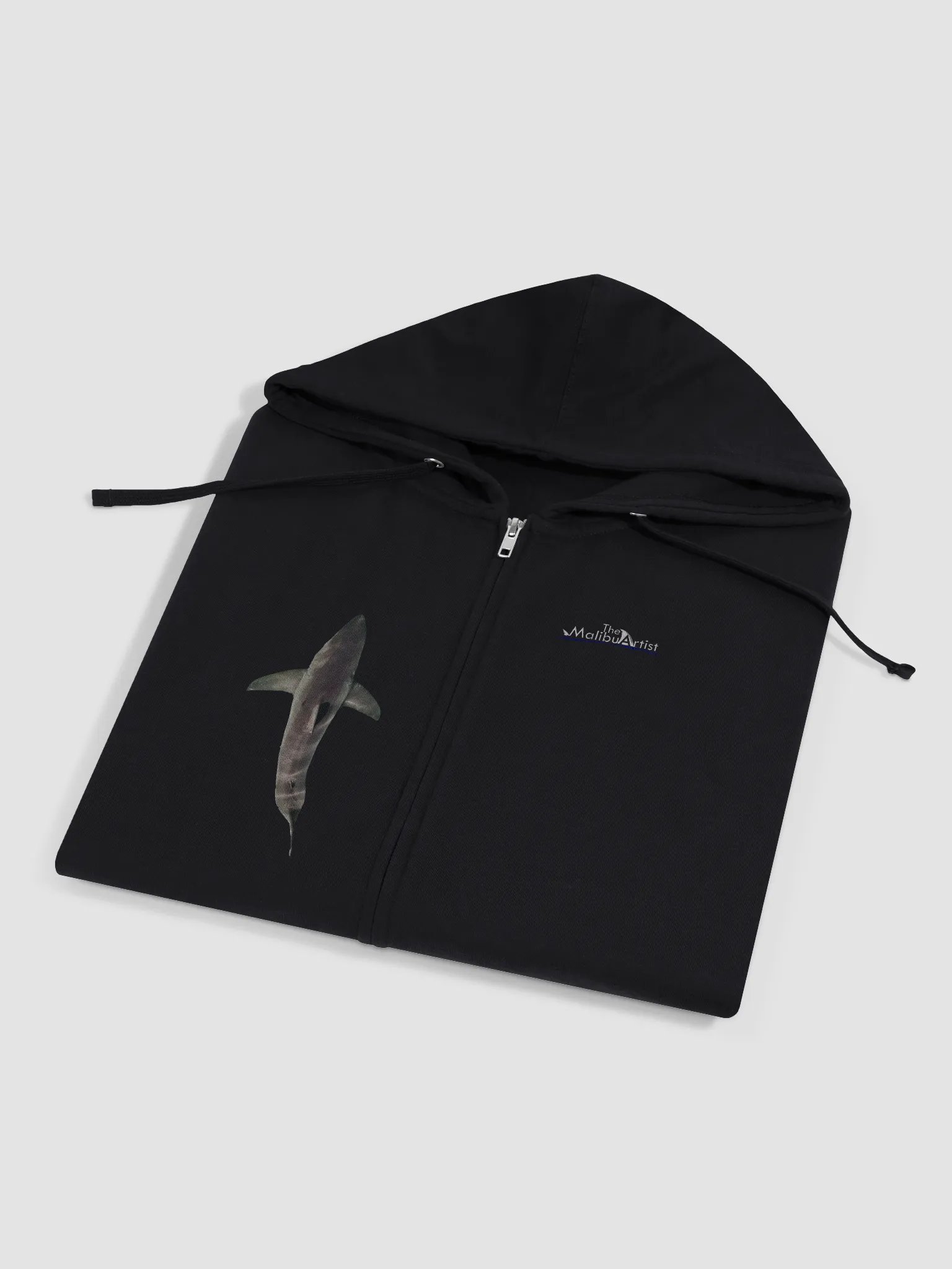 Great White Shark Fleece Zip-Up Hoodie product image (4)