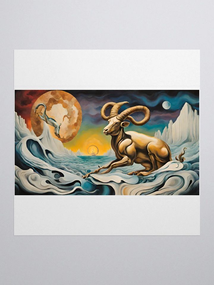 Capricorn - Salvador Dalí Zodiac Decoded: Unveiling Dalí's Surreal Cosmic Delirium product image (1)