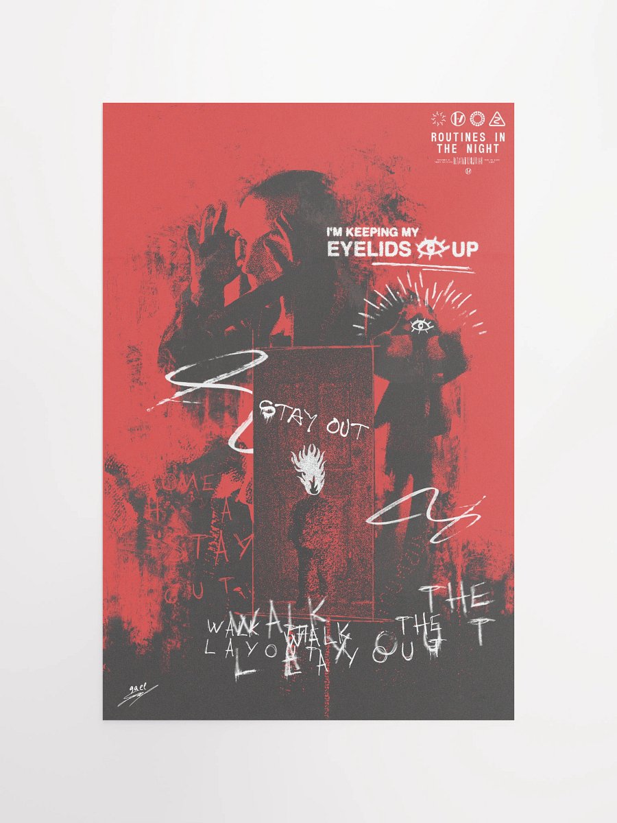 Twenty One Pilots - Routines In The Night Poster (RED VERSION) product image (10)