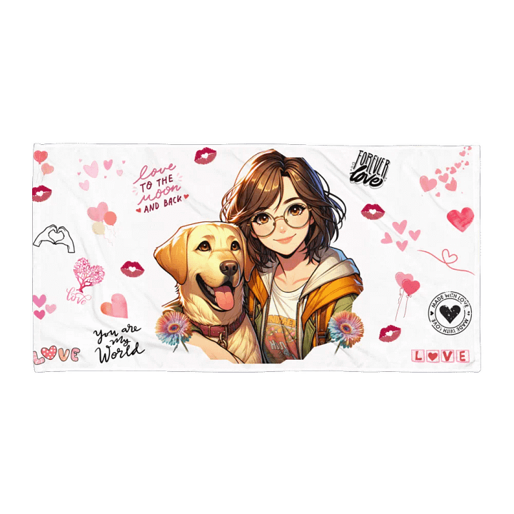 Archie and I beach towel product image (2)