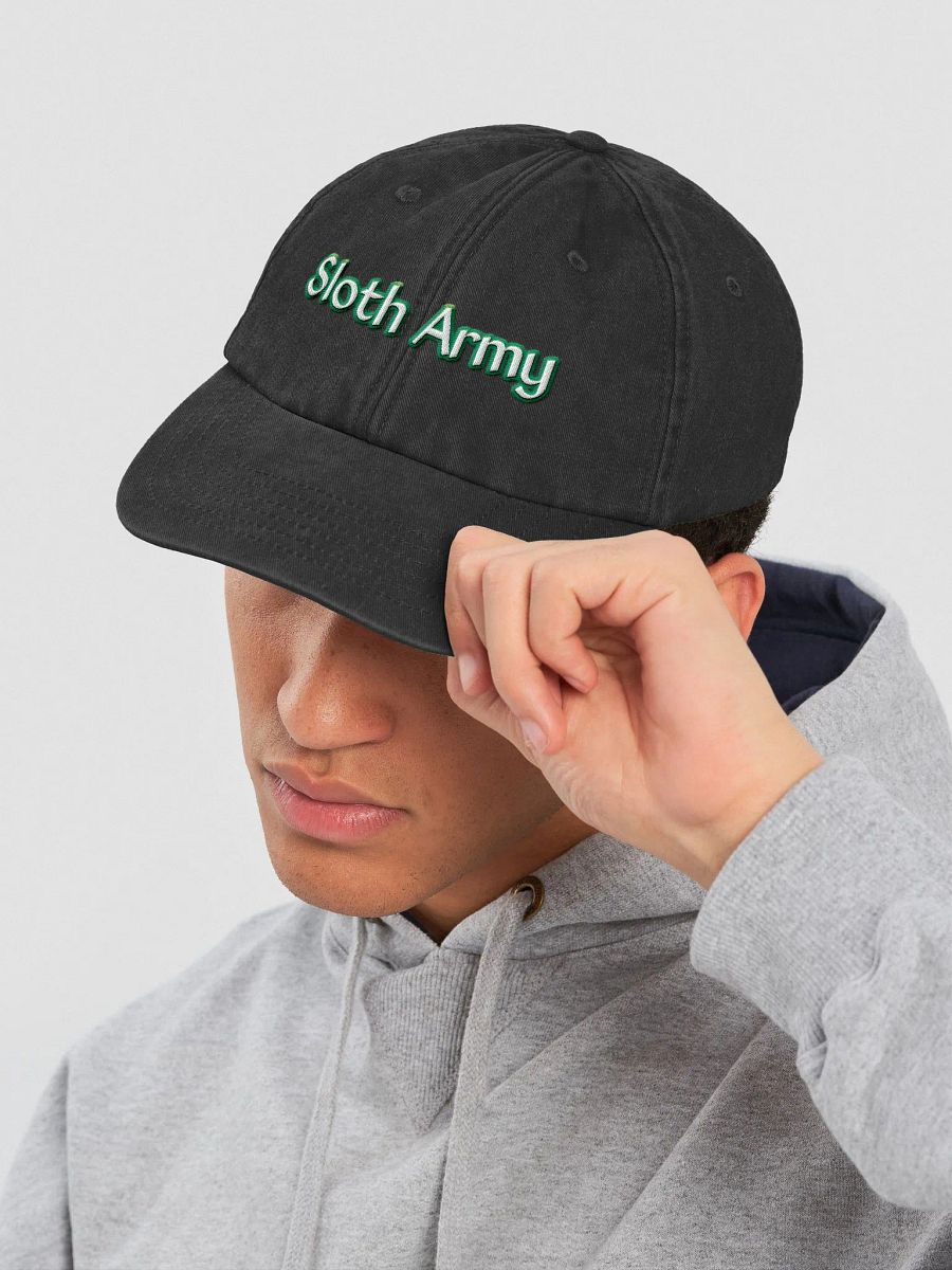 Sloth Army Vintage Baseball Cap product image (11)