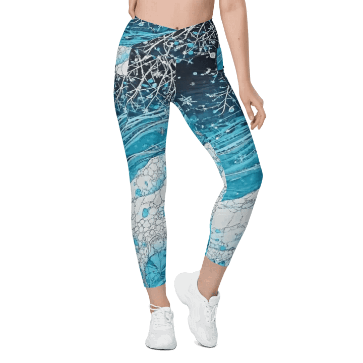 Winter Frost, Crossover Leggings with Pockets product image (1)