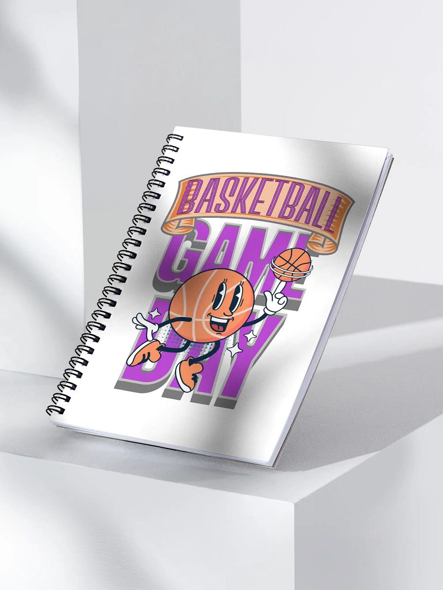 Game Day Basketball Cheerful Spiral Notebook product image (2)