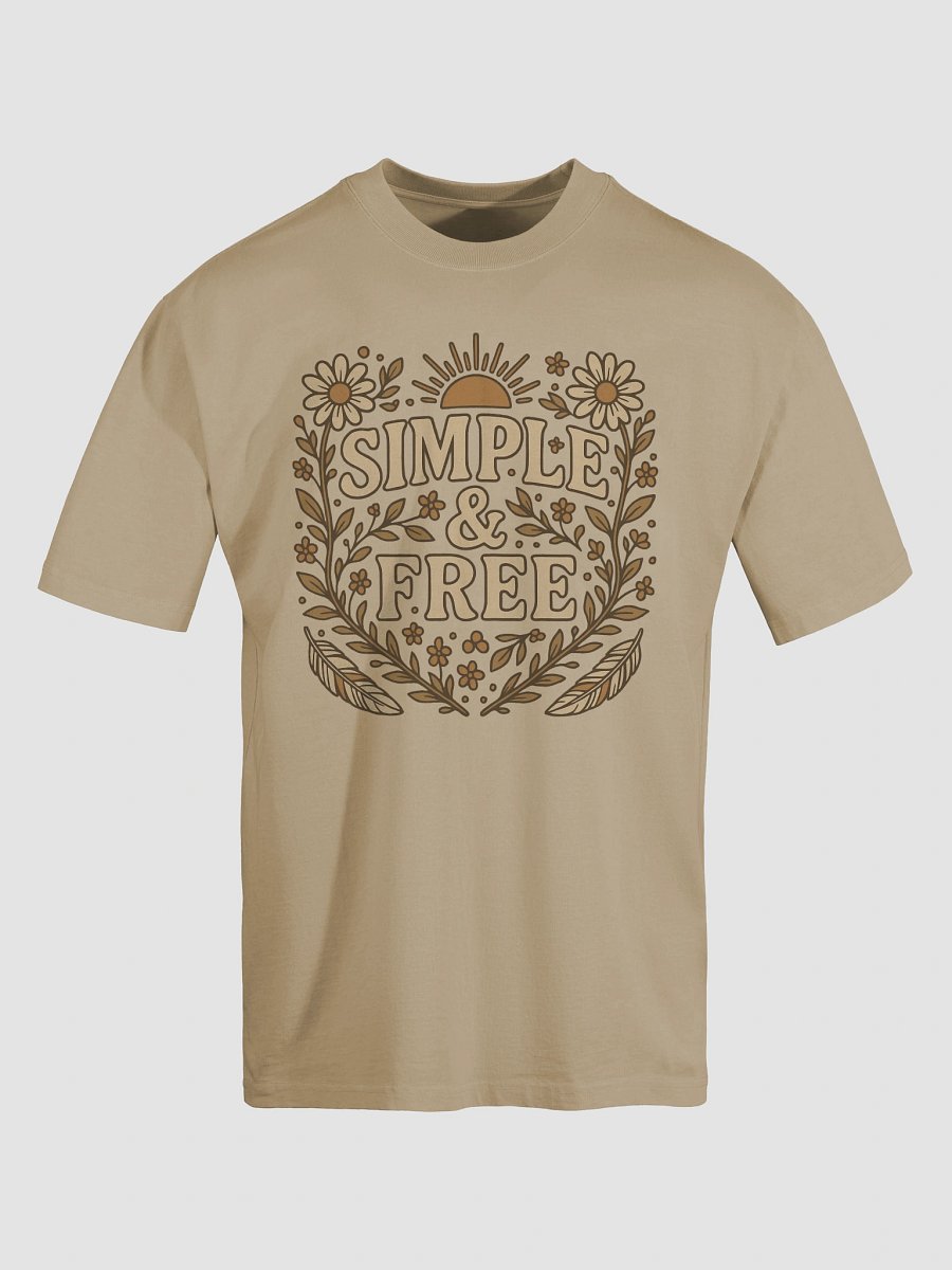 Vintage Floral 'Simple & Free Faded Tee product image (17)