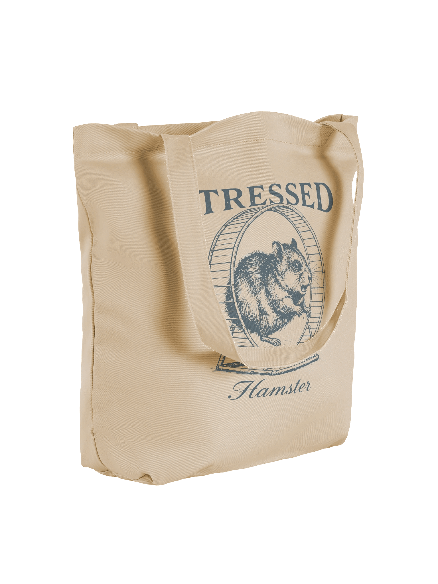 Stressed Hamster Organic Cotton Tote Bag product image (4)
