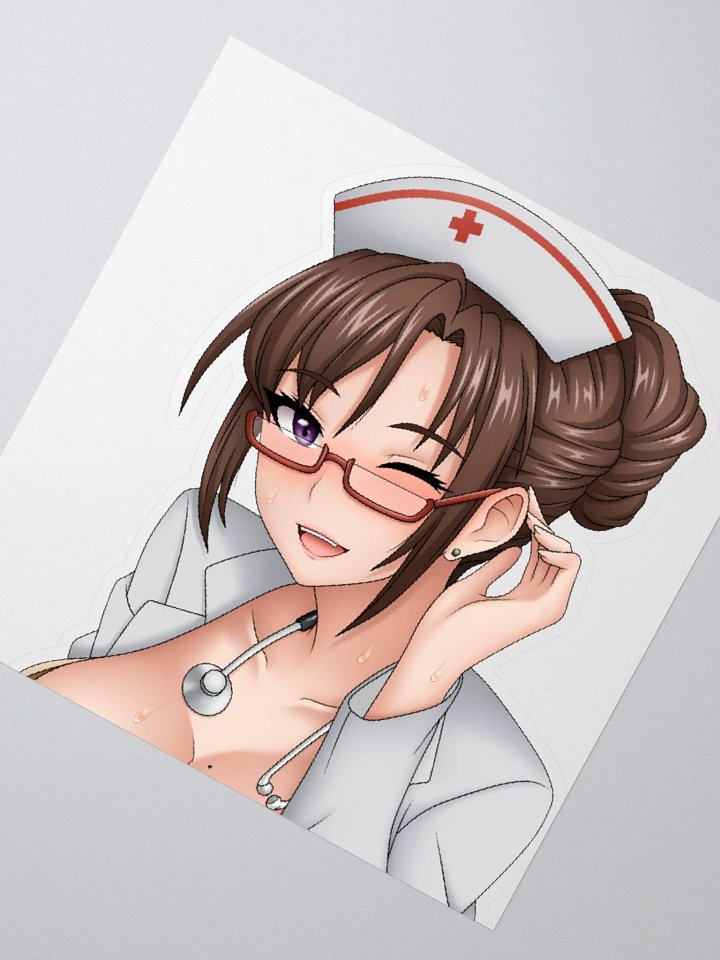 Nurse Wink Sticker (3"x3") product image (2)