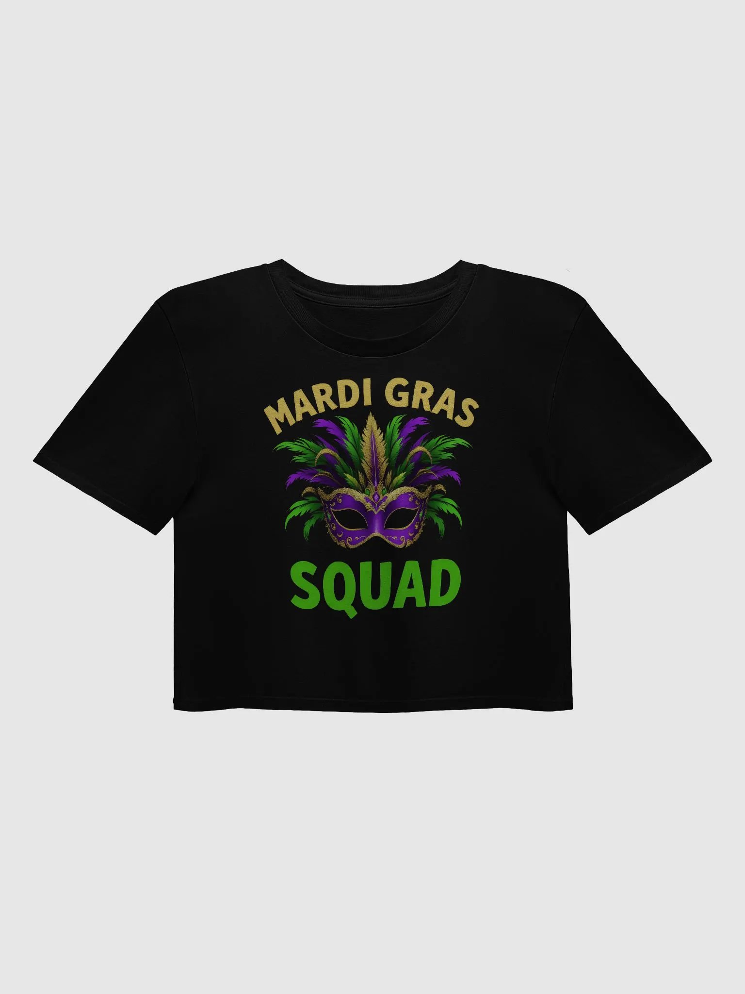 Mardi Gras Squad Crop Top product image (1)