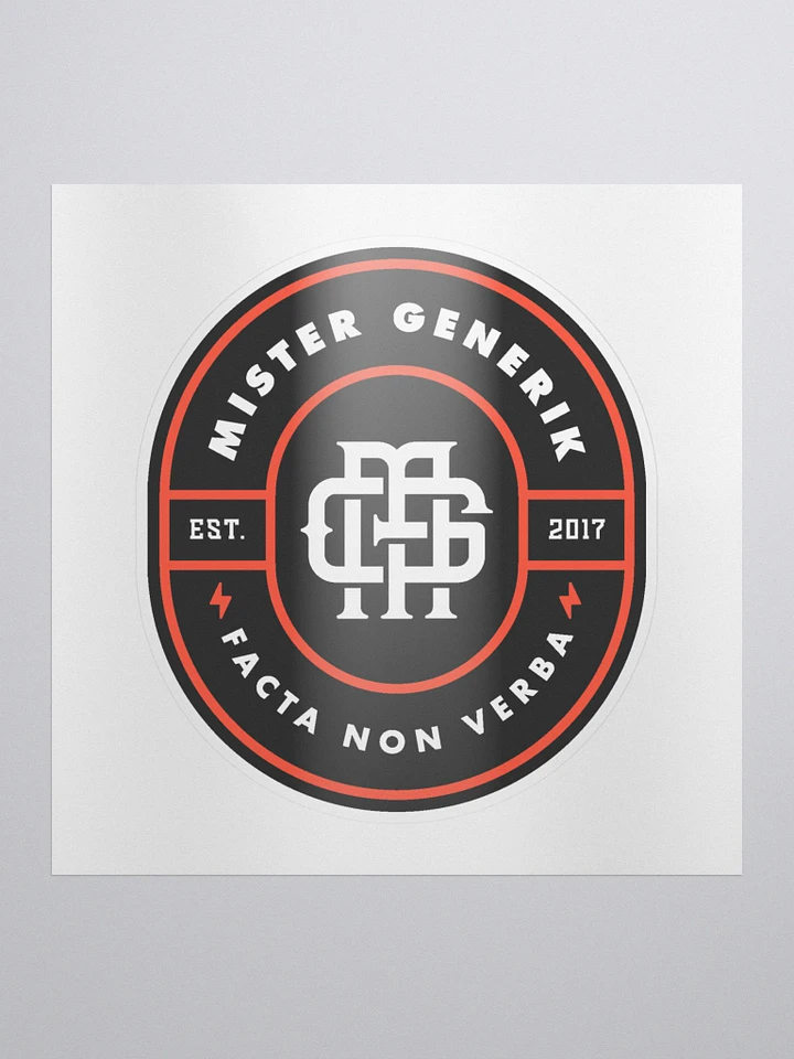 Mister Generik Monogram Badge Sticker product image (1)
