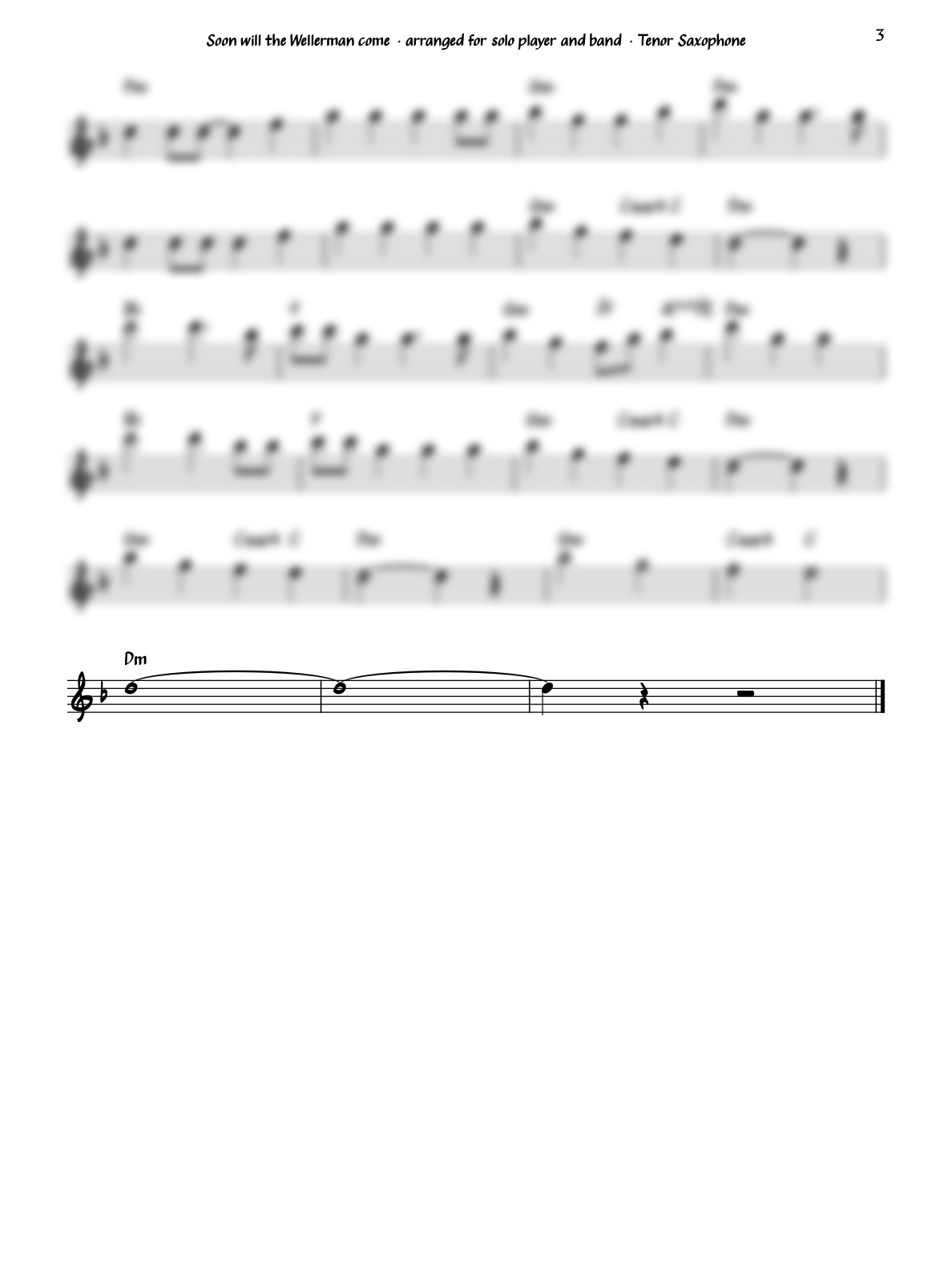 Wellerman - Sea Shanty for Tenor Saxophone product image (3)