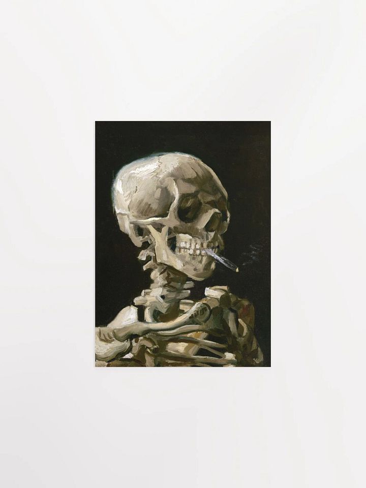 Vincent van Gogh's Head of a skeleton with a burning cigarette (1886) product image (1)