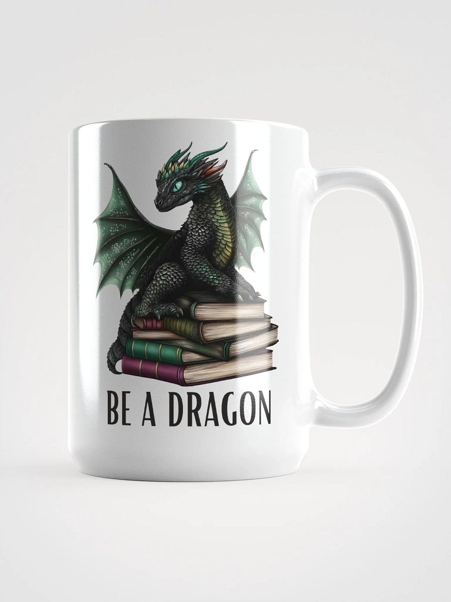 Book Dragon White Glossy Mug product image (2)