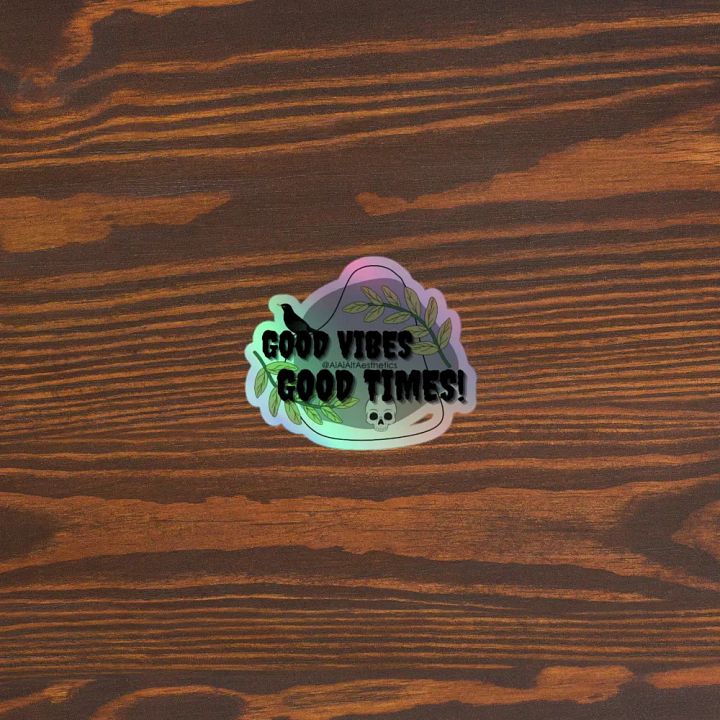 Good Vibes Holographic Sticker Set product image (2)