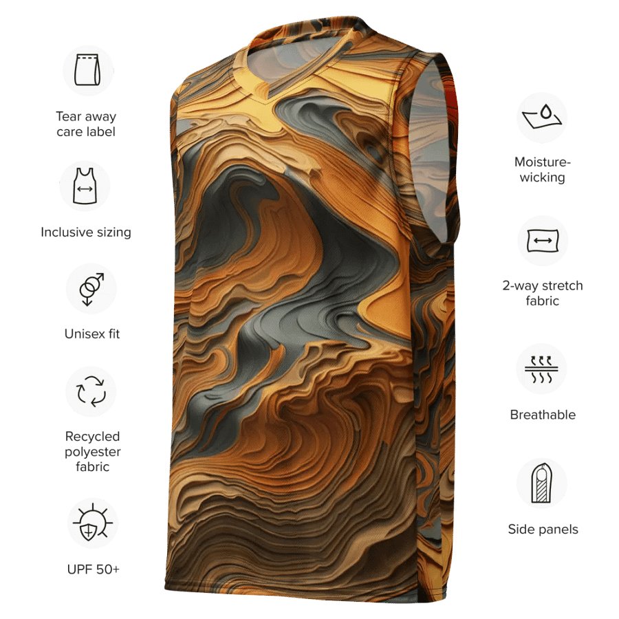 Harmony Flow Unisex Basketball Jersey product image (7)