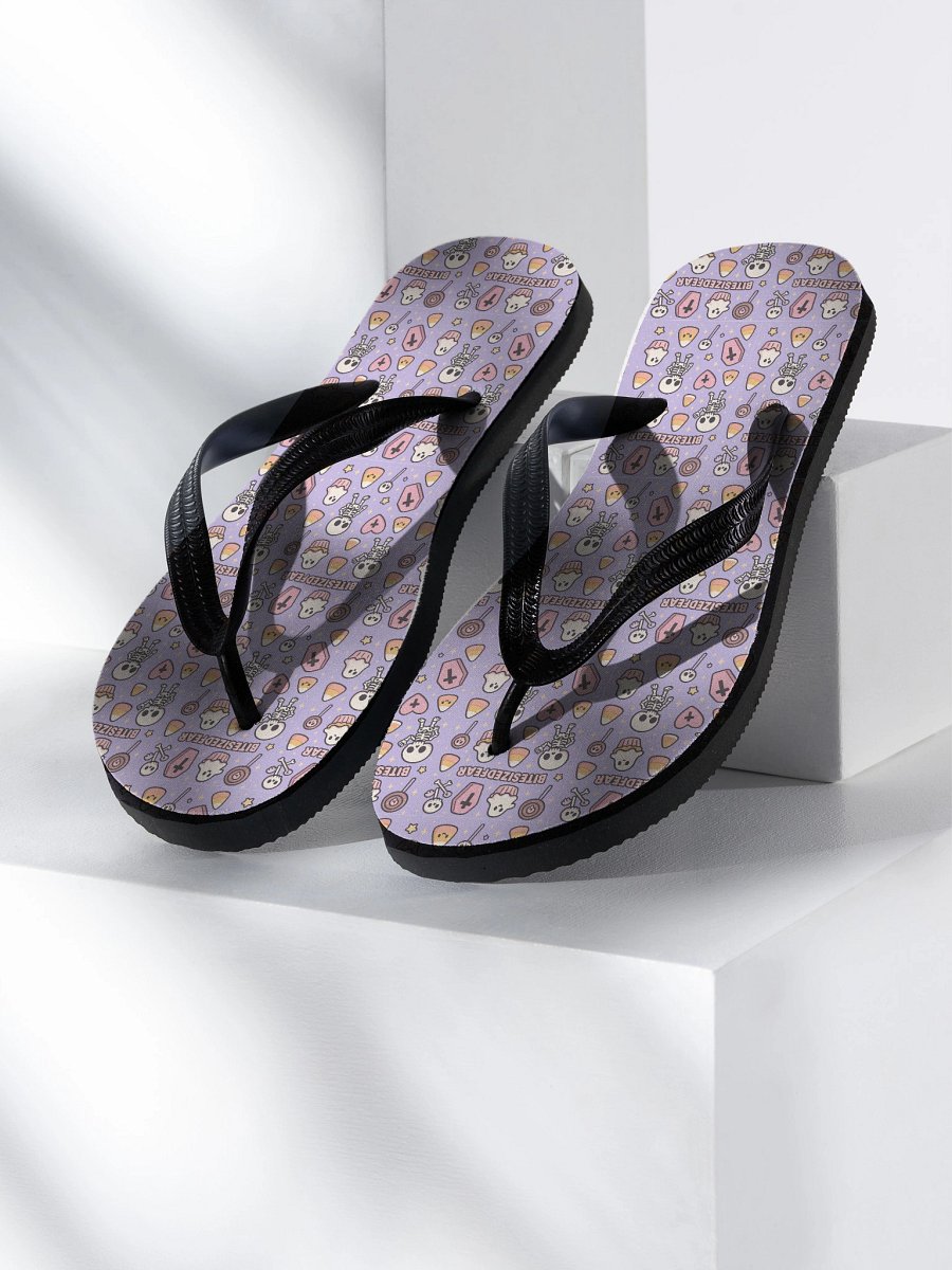 Spooky Skeleton Bliss Flip-Flops product image (1)