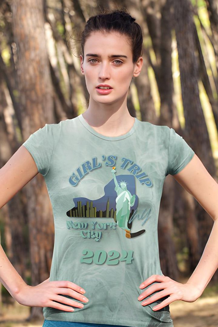 Girls Trip New York 2024 All Over Print T-shirt product image (1)