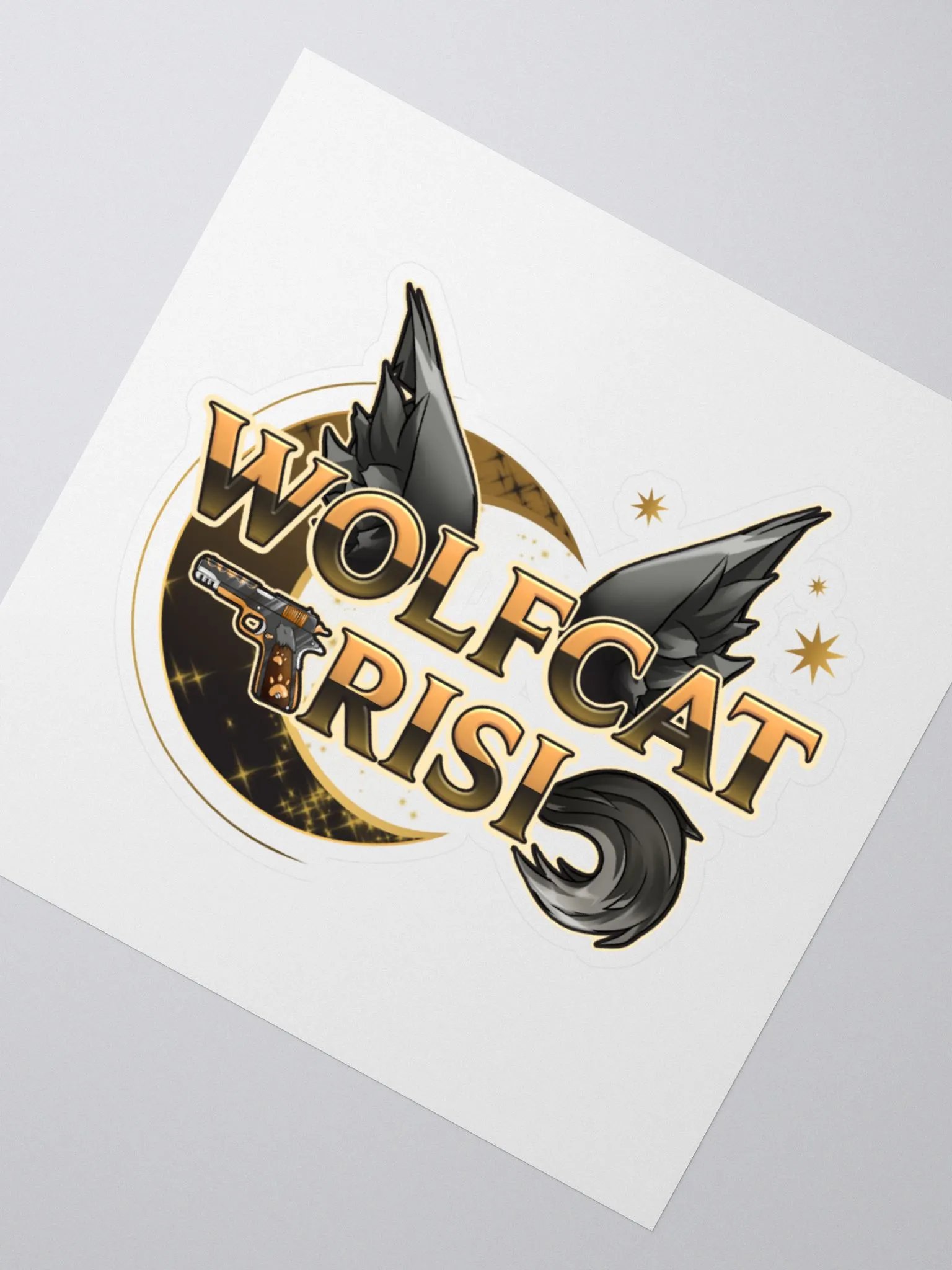 WolfcatRisi Logo Sticker product image (2)