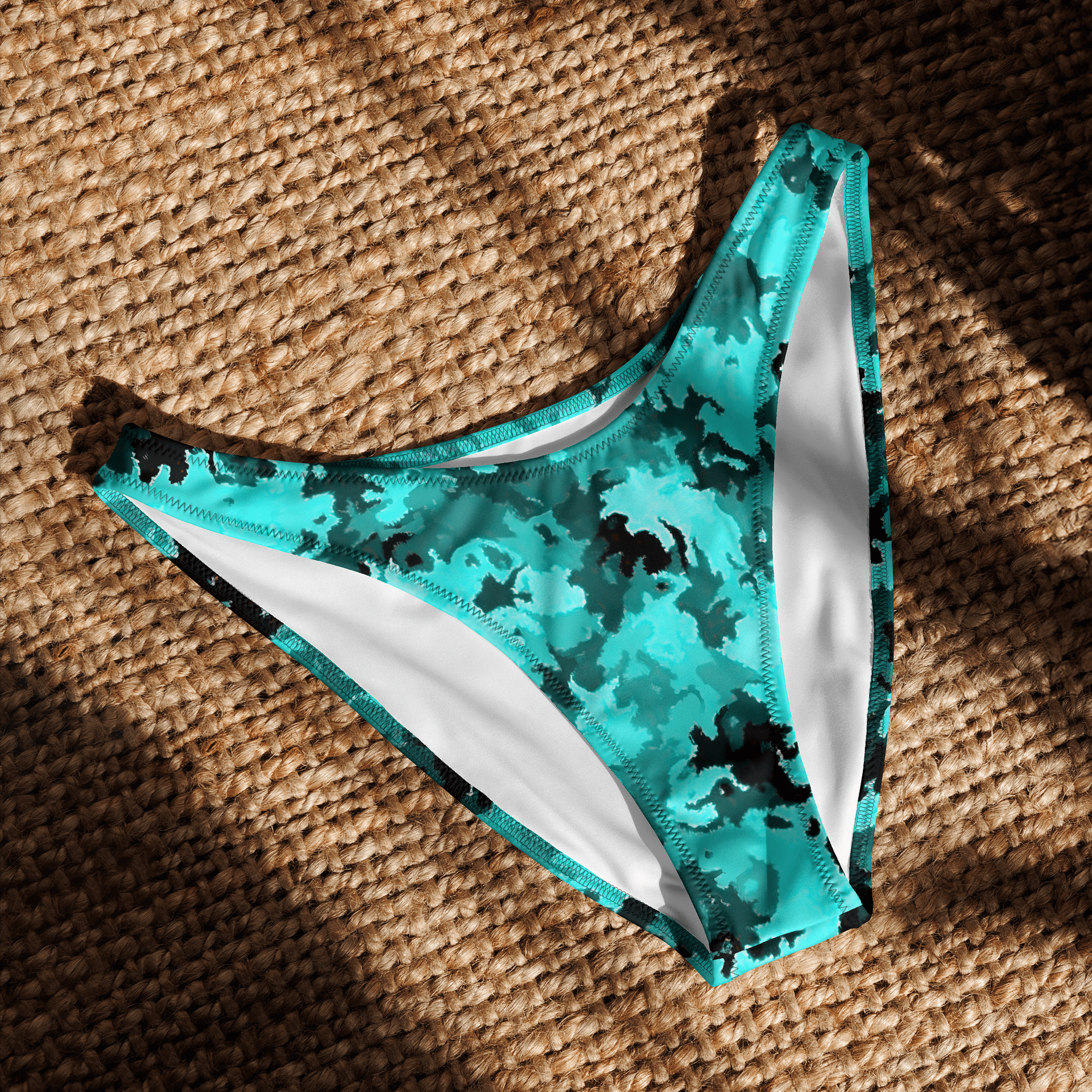 Teal Camo V-Cut Bikini Bottoms product image (6)
