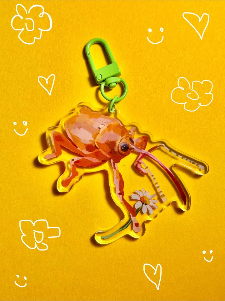 Flower Weevil Keychain product image (1)