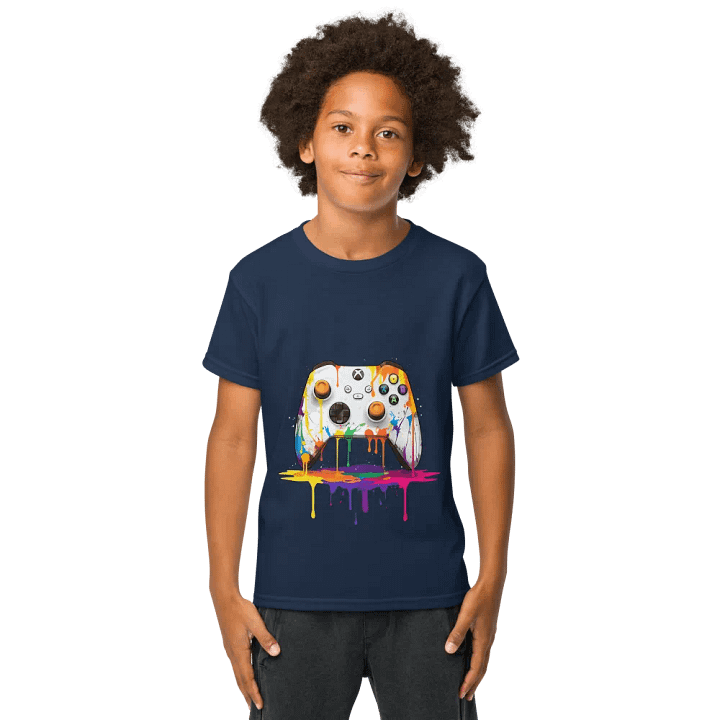 Vibrant Splatter Game Controller Tee product image (1)