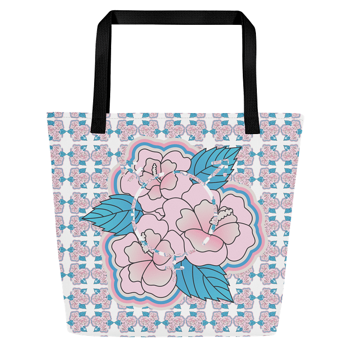 LGBTQIAP2S+ 2025, Trans Flower with Symbol, Tote Bag product image (1)