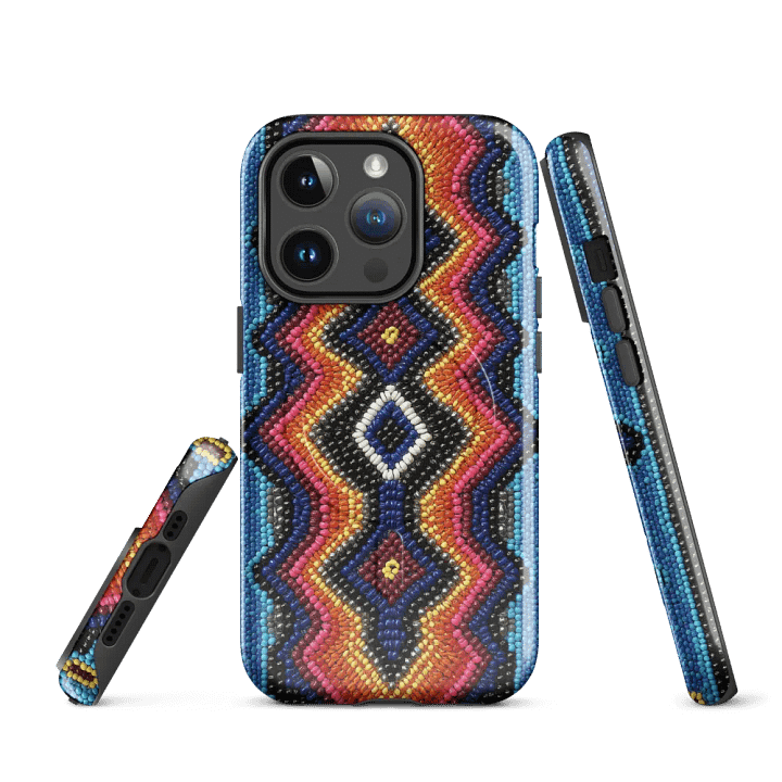 Geometric Vibes Faux-Beaded iPhone® Case product image (2)