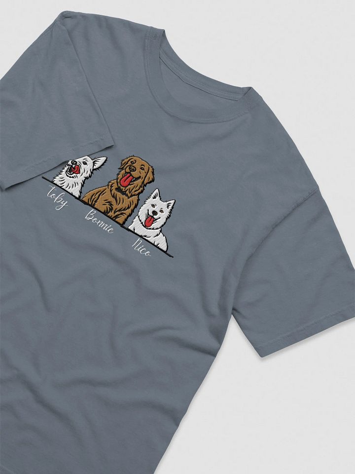 GROUP CUSTOM PET DESIGNS! / T-SHIRT WITH PERSONALIZED NAME / EMBROIDERED product image (1)