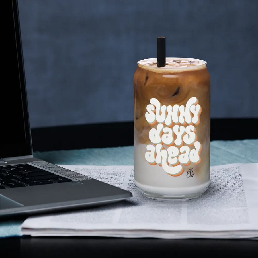 Sunny Days Ahead: Glass Cup product image (4)