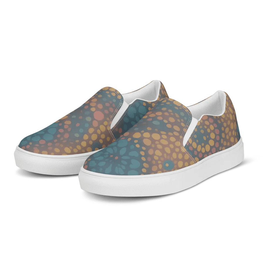 Abstract Floral Slip-On Canvas Shoes product image (6)
