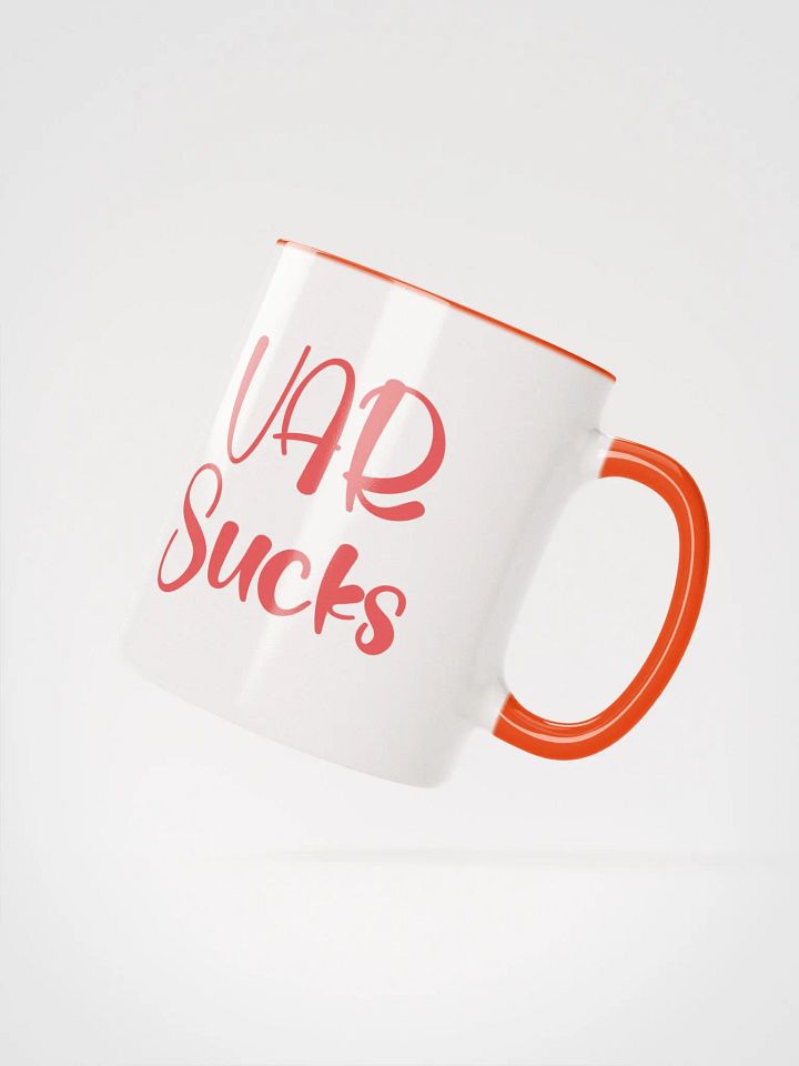 Vibrant Inside-Out Ceramic Mug: VAR Sucks product image (2)