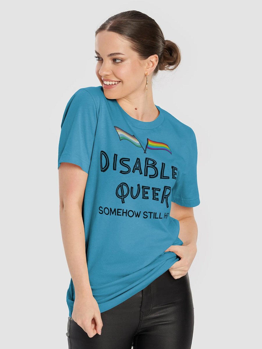 Disabled Queer Still Here supersoft t-shirt product image (5)