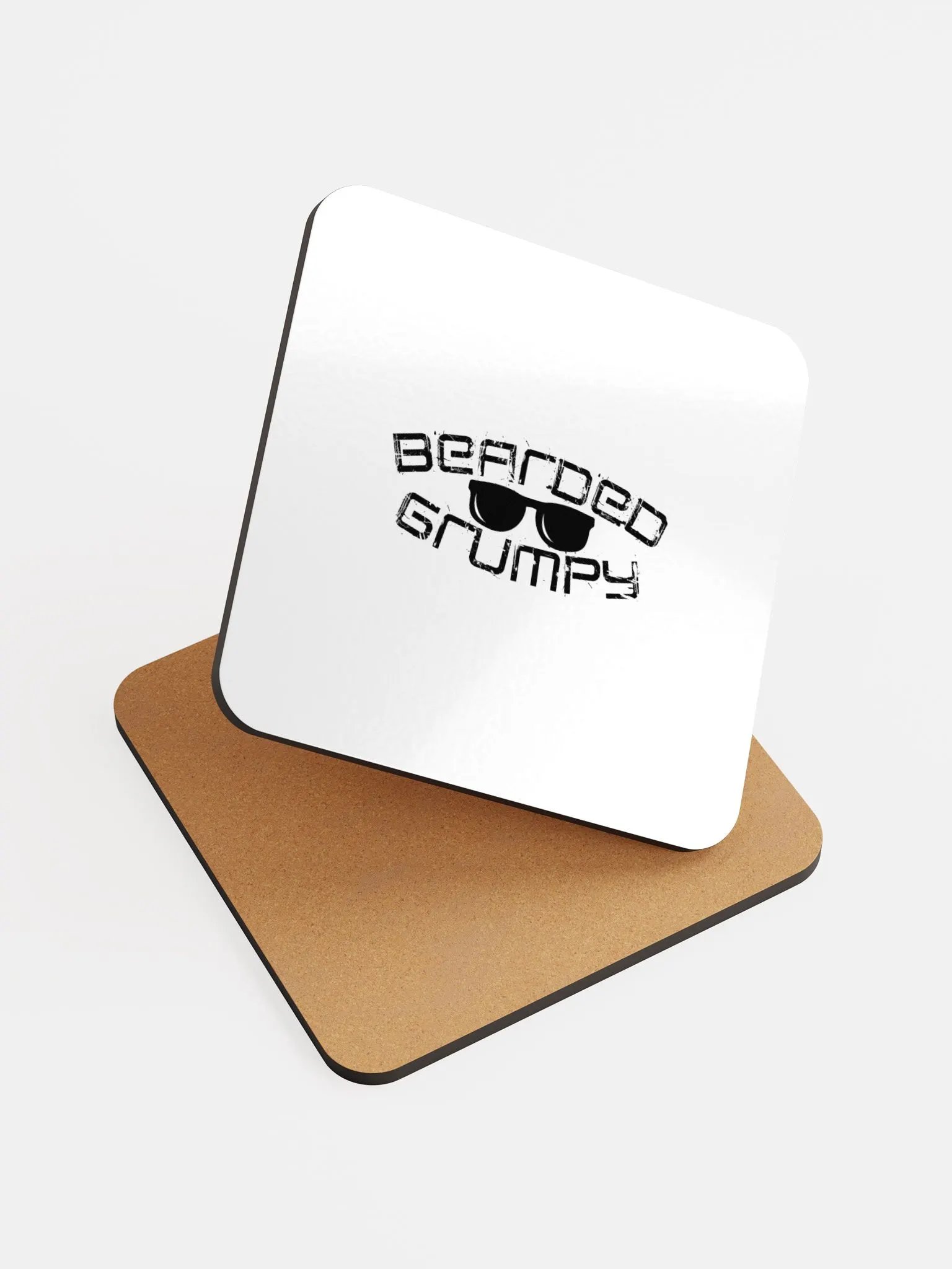Glossed Cork Coaster - BeardedGrumpy product image (3)