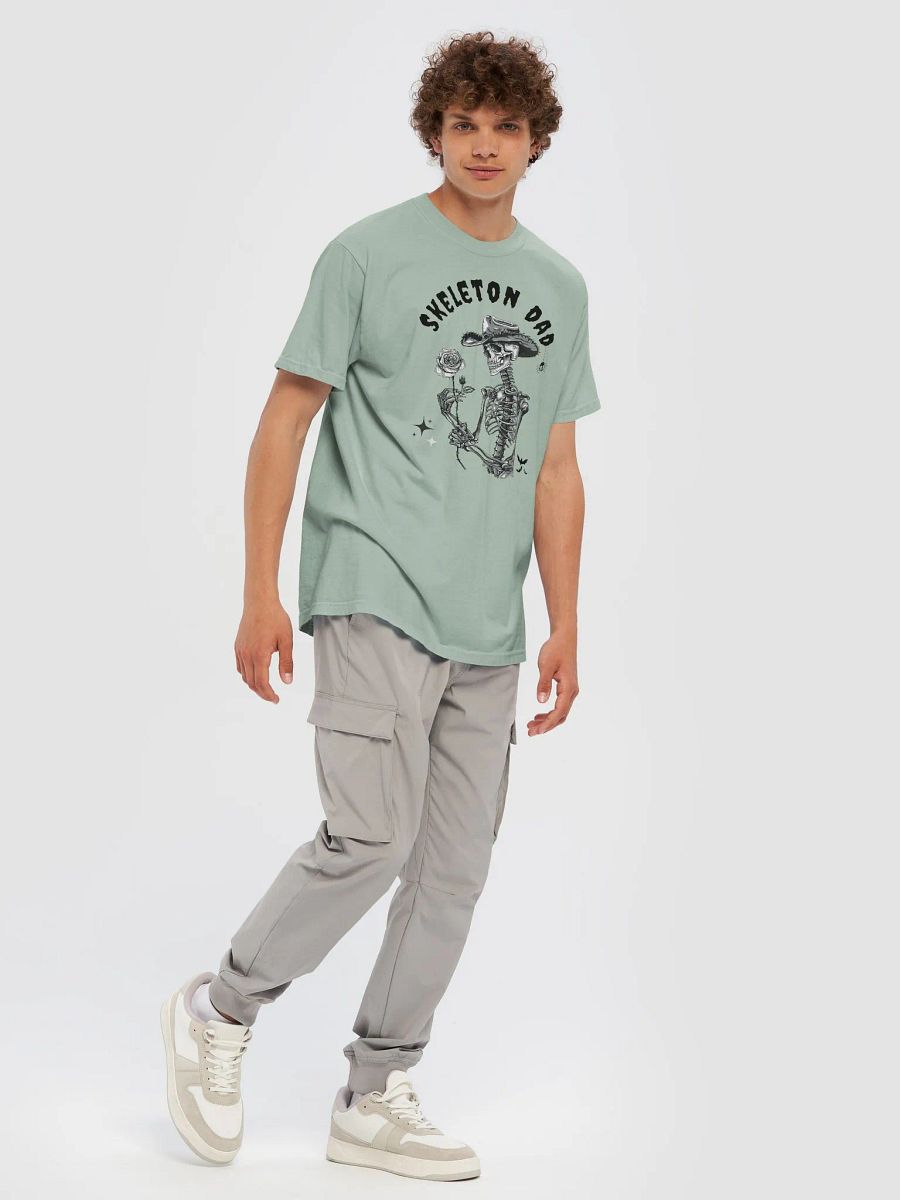 Skeleton Dad Couples Matching Halloween Skeleton Retro T-Shirt product image (8)
