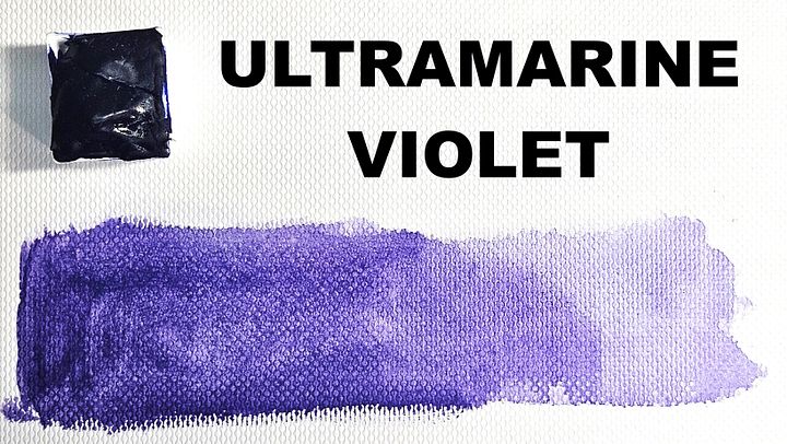 Ultramarine Violet Water Color Paint Half Pan product image (1)