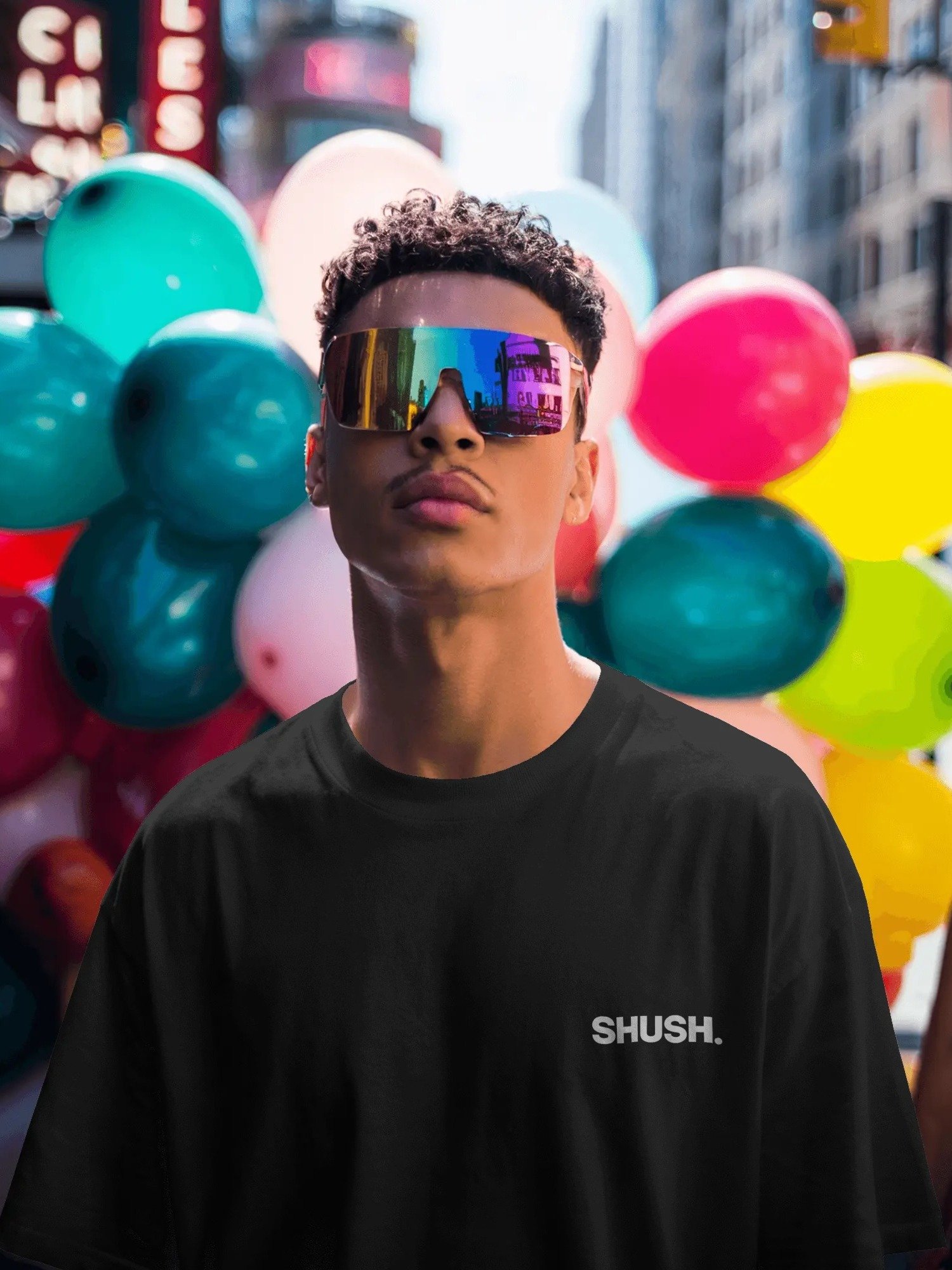 SHUSH. Classic Tee – Black product image (2)