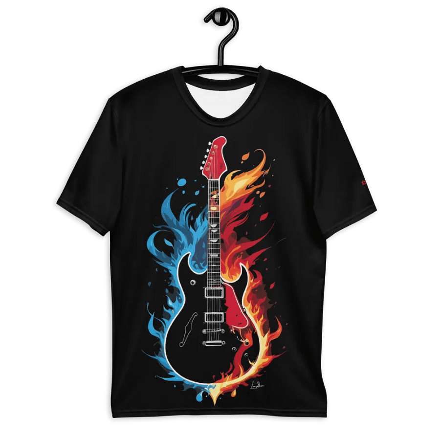 Fire and Water Guitar - Print Tee product image (9)