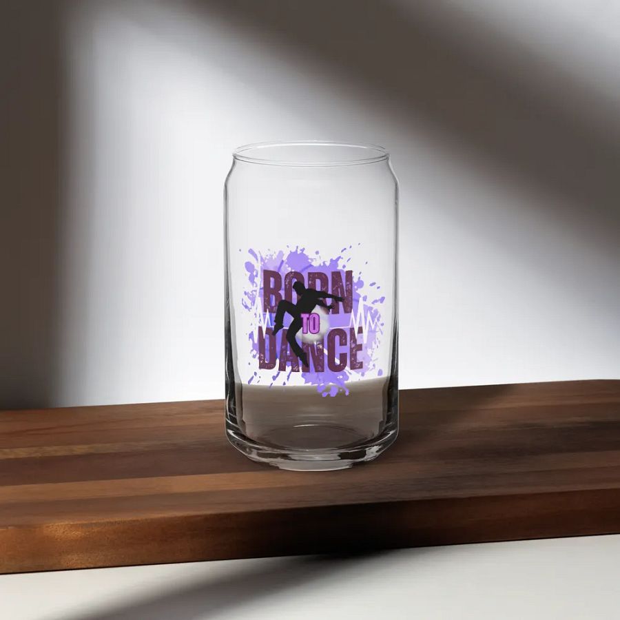 Born to Dance His Silhouette Energetic Beats Glass product image (35)