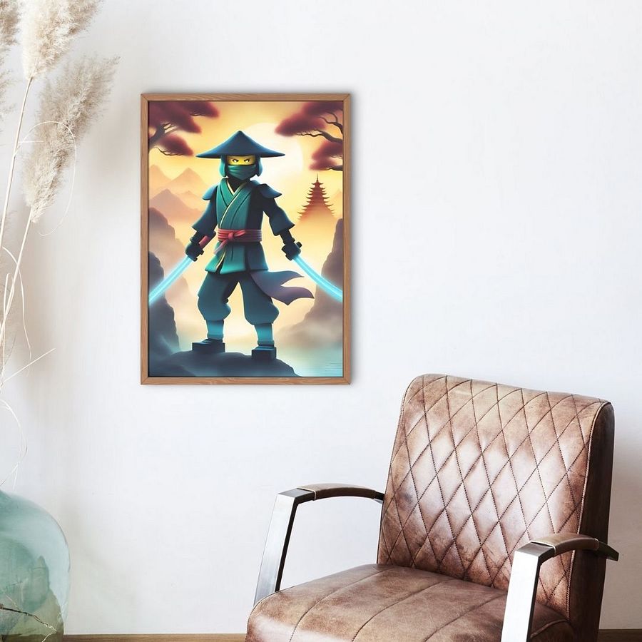 Fierce Ninja wall art Boys Room - Ninja Poster - Ninjago inspired Wall Decoration for Boys product image (28)