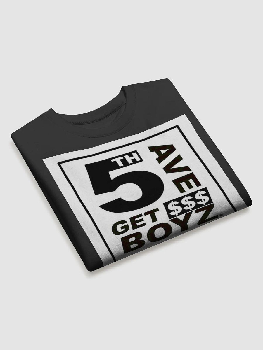 5th Ave Get $$$ BOYZ Crew Sweater Black product image (3)