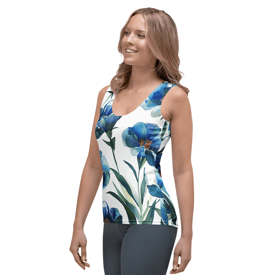 Watercolor Floral Bliss Women's Tank Top product image (3)