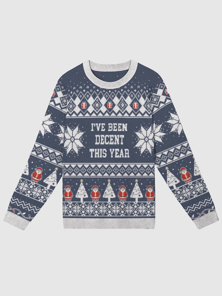 BLUE Winter holiday sweater product image (1)