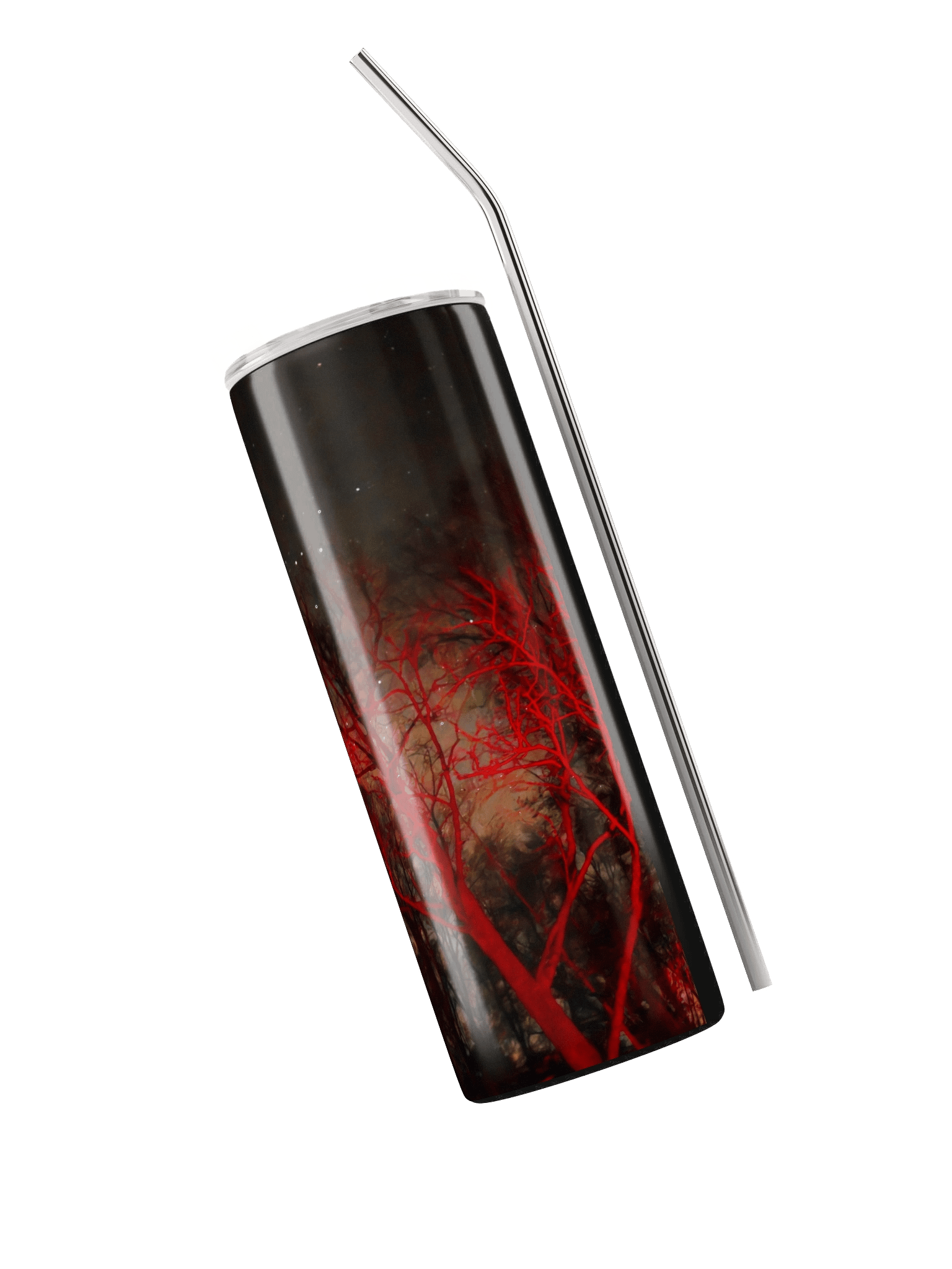Night Sky Red Forest Stainless Tumbler product image (3)