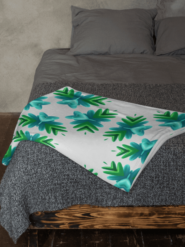 Symmetrical Botanical Bliss Throw Blanket product image (2)
