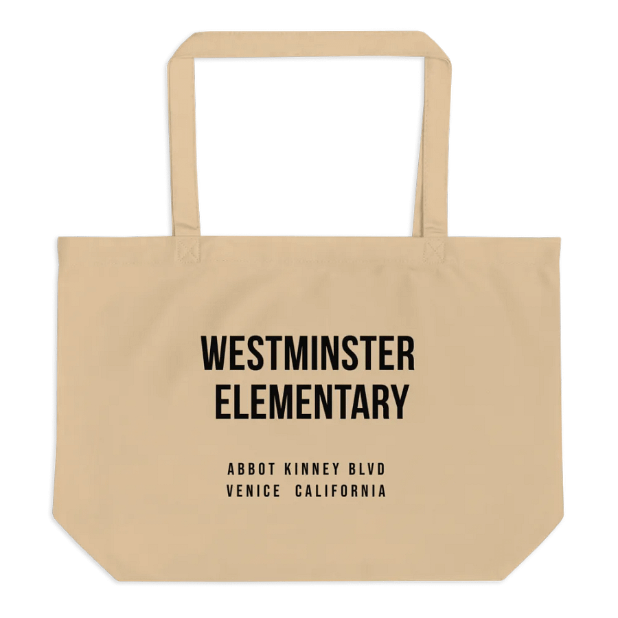 Eco-friendly 'Westminster Elementary' tote bag product image (1)