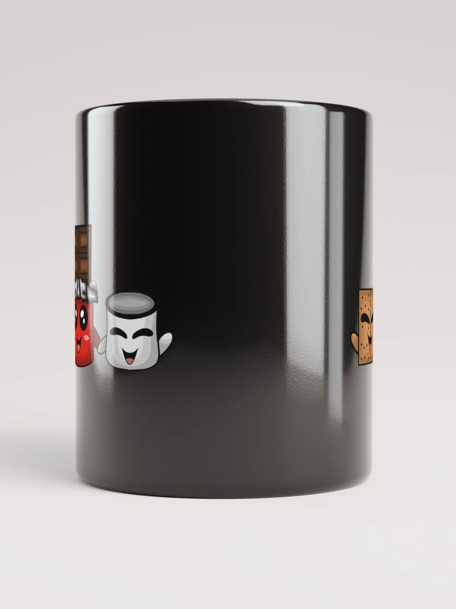 Smores Friends V1 Black Glossy Mug product image (5)