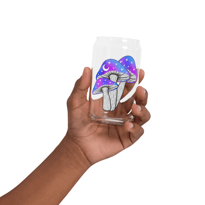 Galaxy Shrooms Glass Cup product image (2)