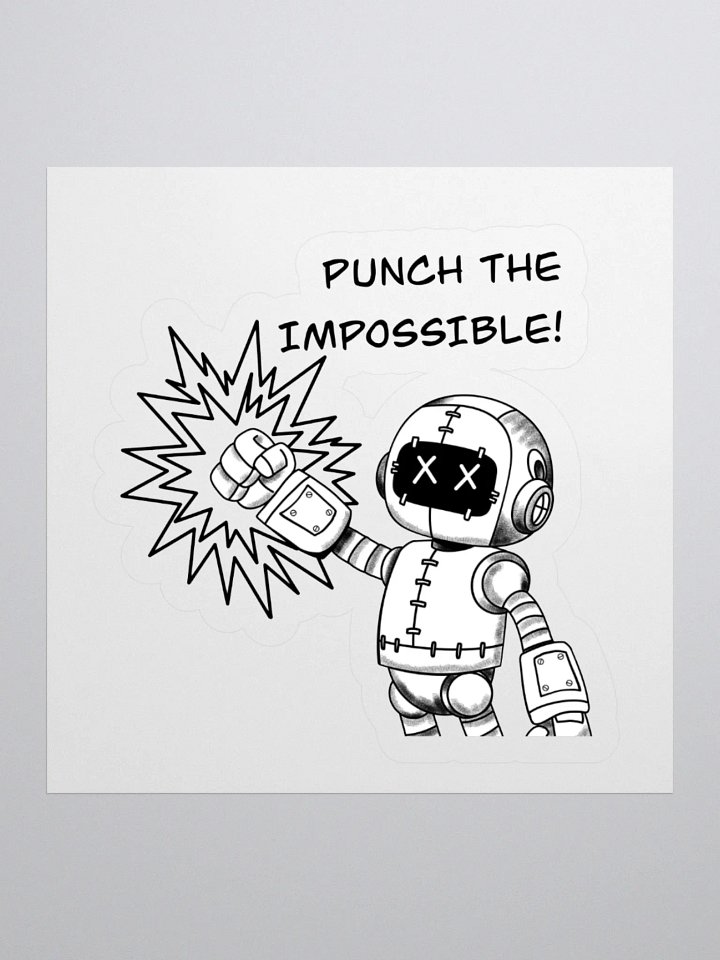 Punch the impossible Kiss Cut Stickers product image (1)